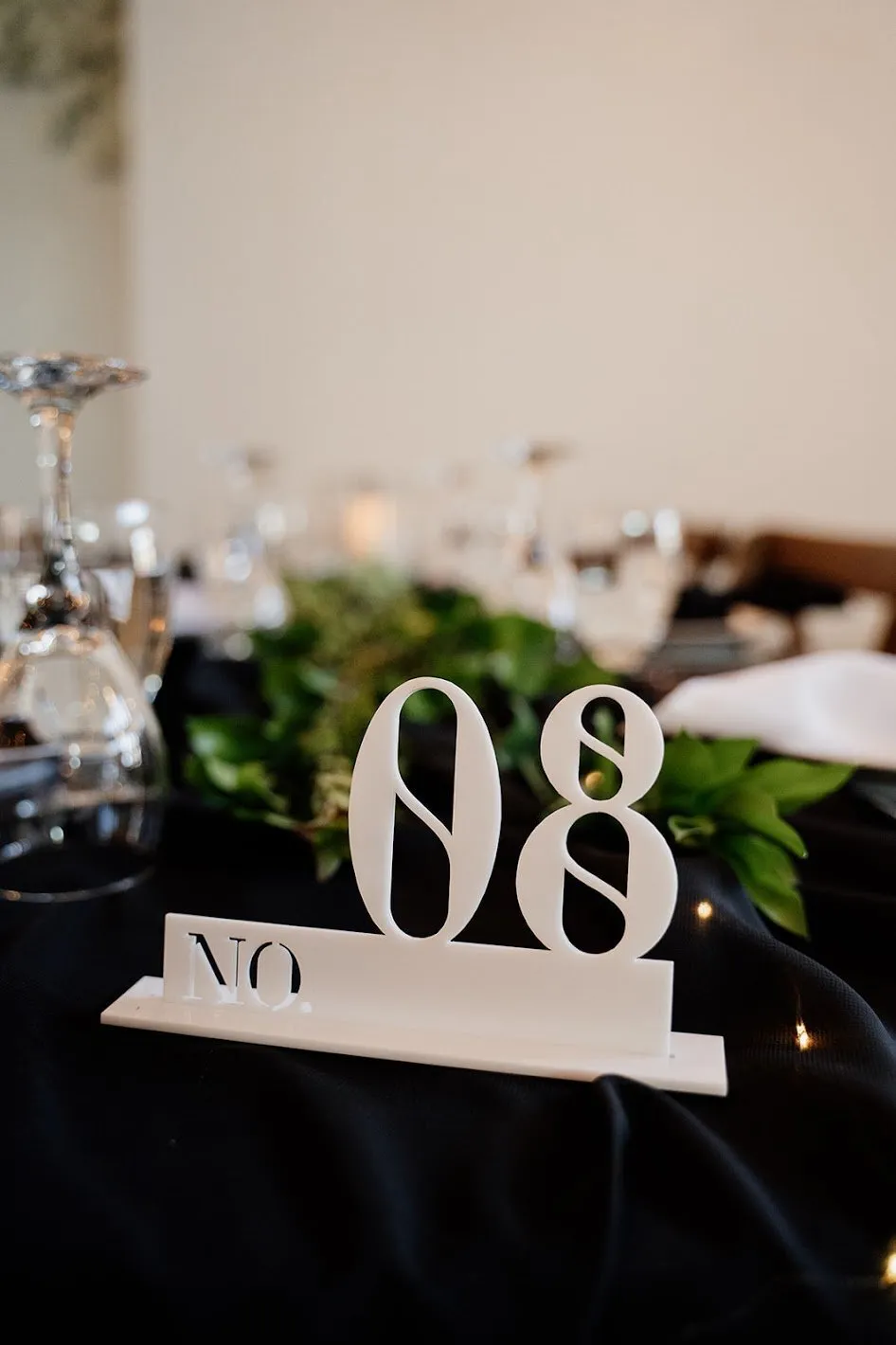 Table Numbers, Holders & Seating Charts