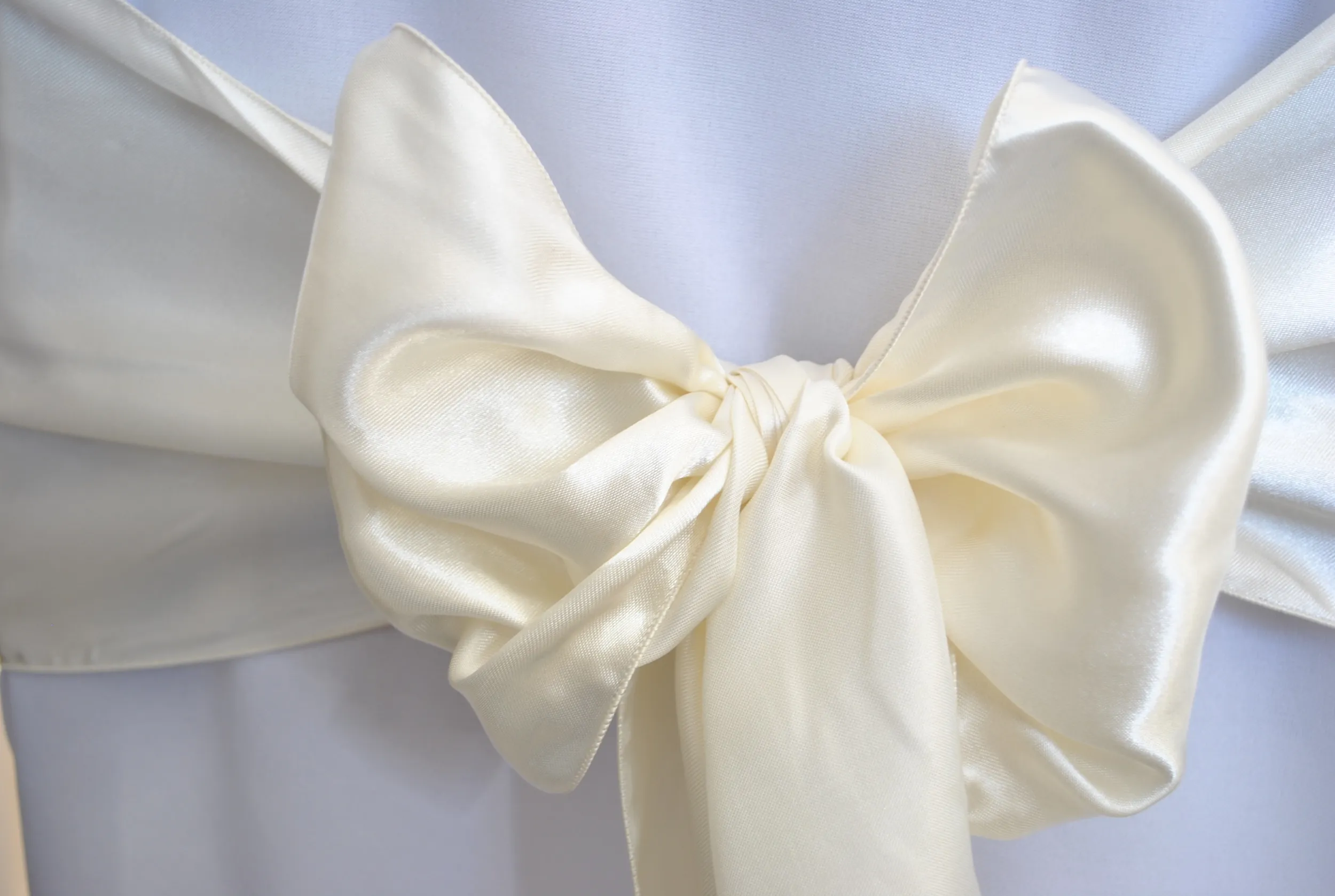 Ivory Satin Sash