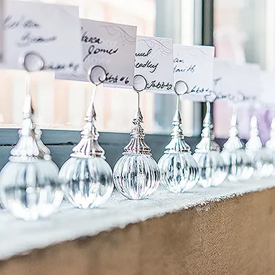 Orbed Stationary Card Holders