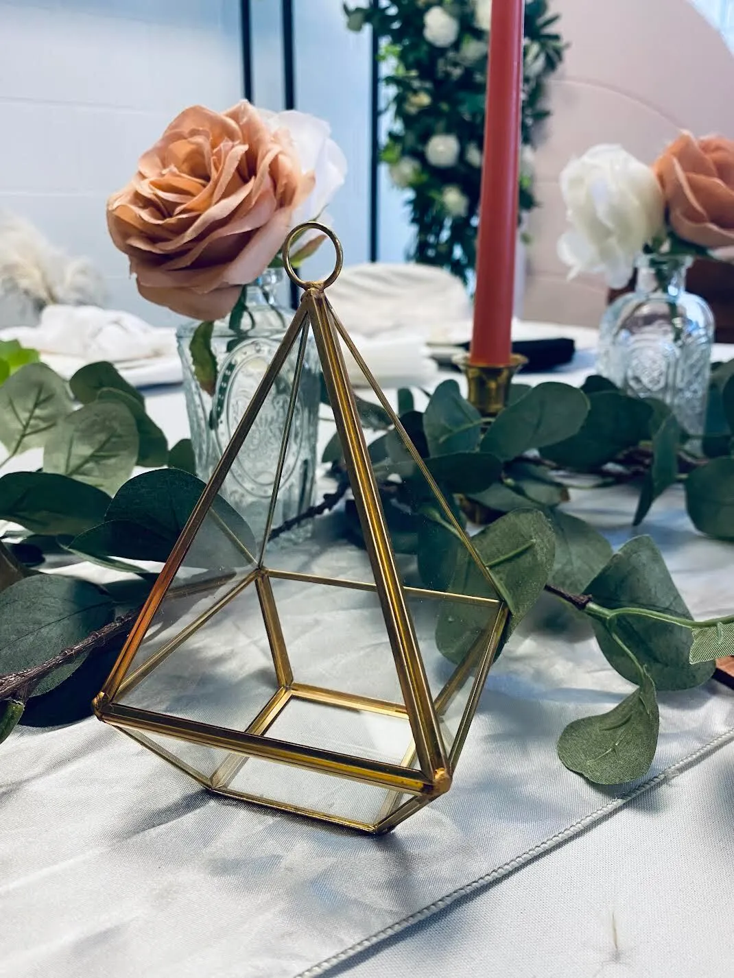 MIni Geometric Terrarium Tealight Holders