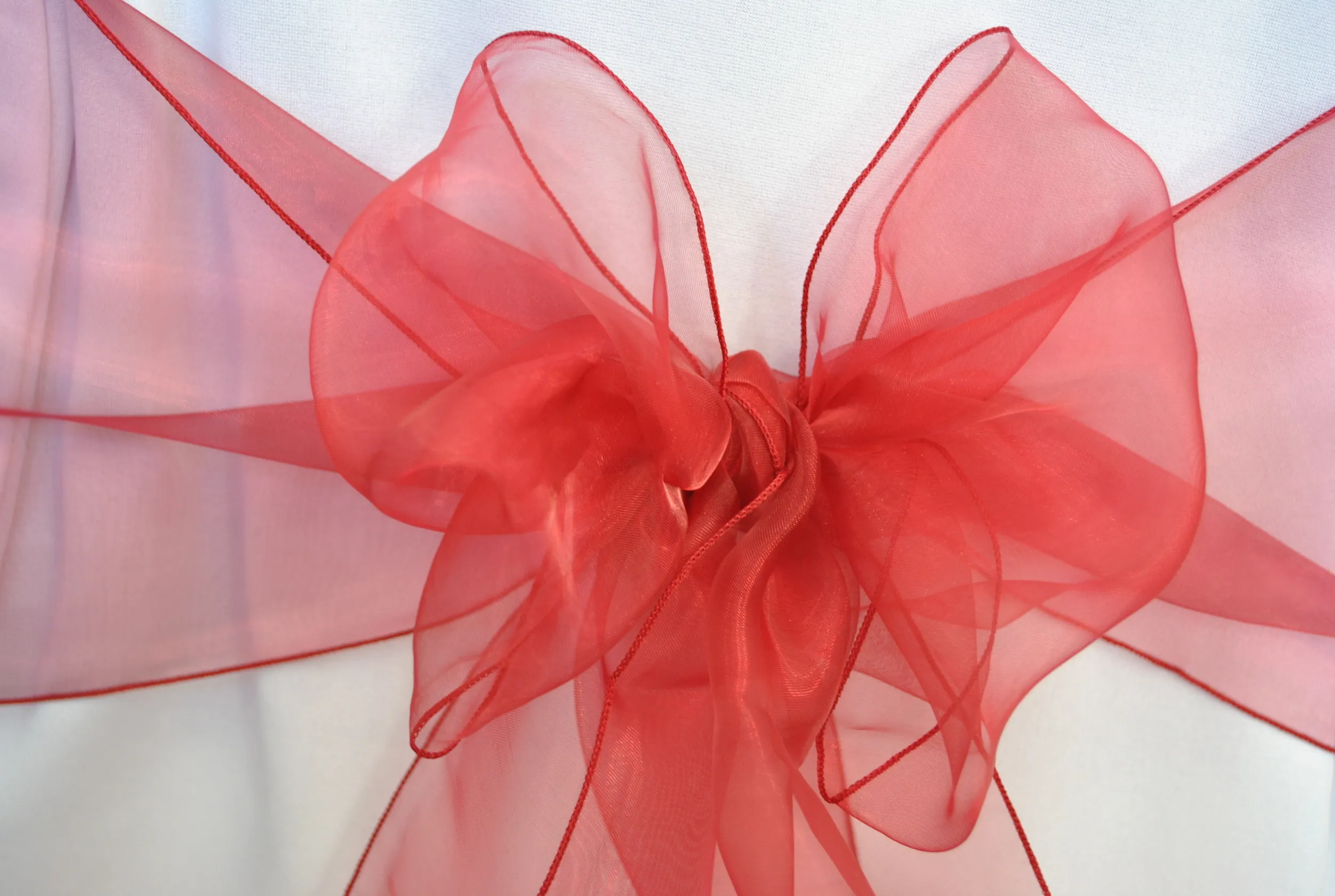 Burgundy Organza Sashes