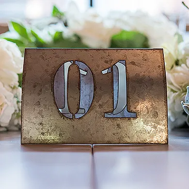 Laser Cut Table Numbers