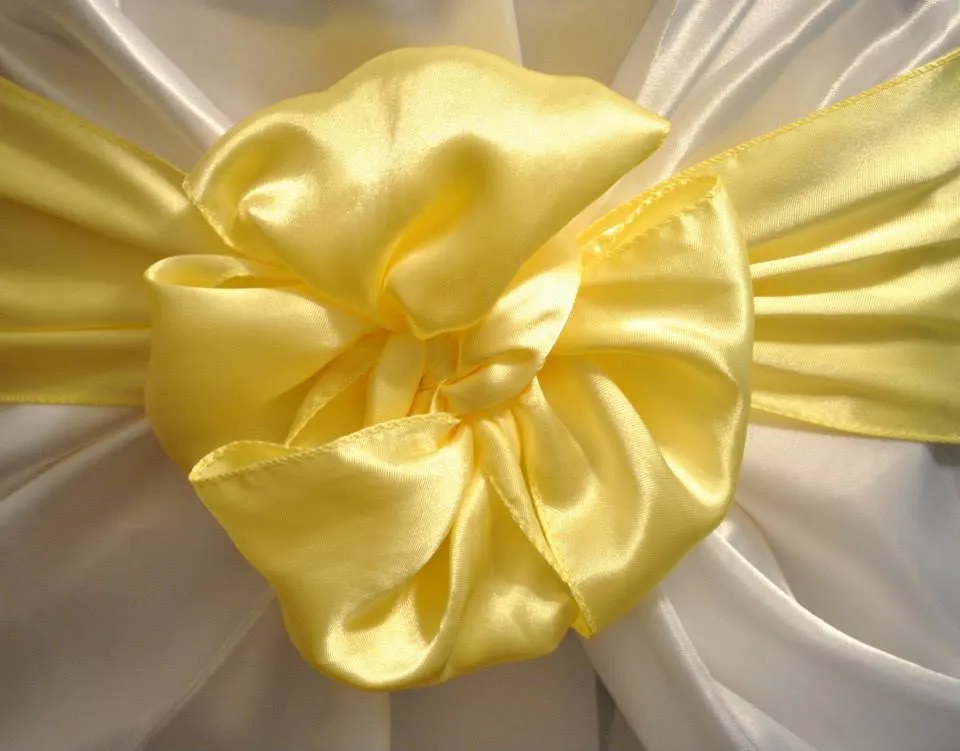 Yellow Satin Sash