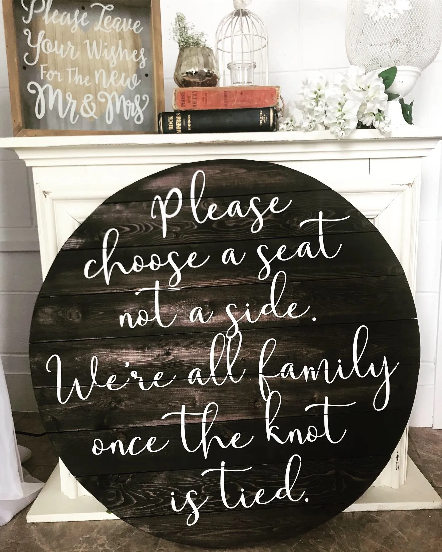 Choose A Seat Not A Side Sign