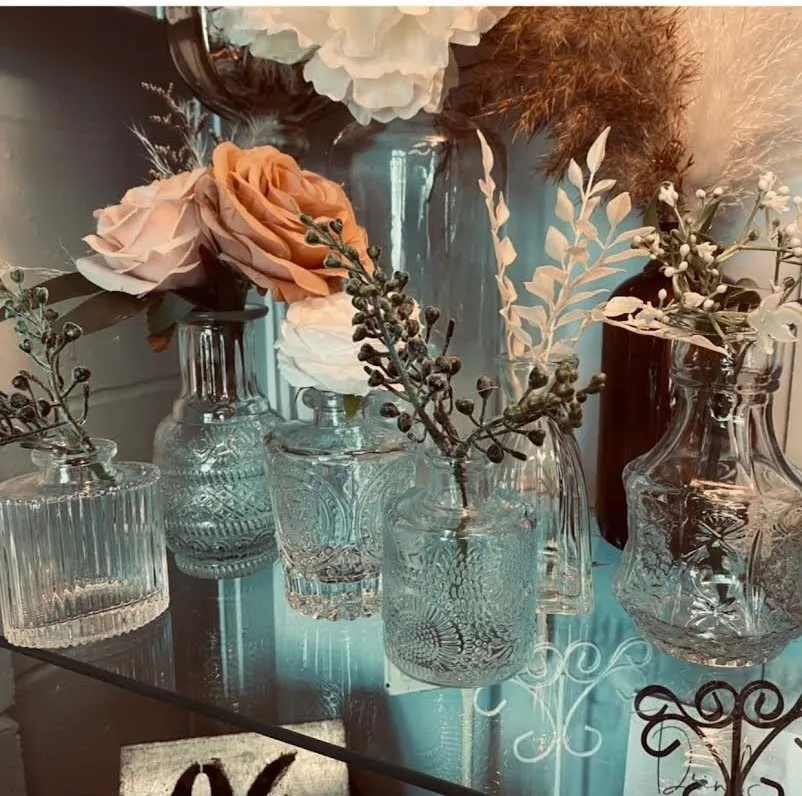 Clear Vintage Bud Vases