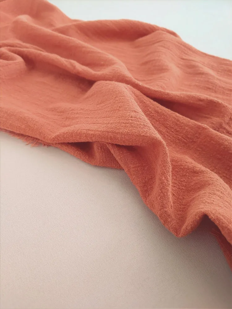 Rust Cheesecloth Runners {Flat}