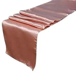 Dusty Rose Satin Runners