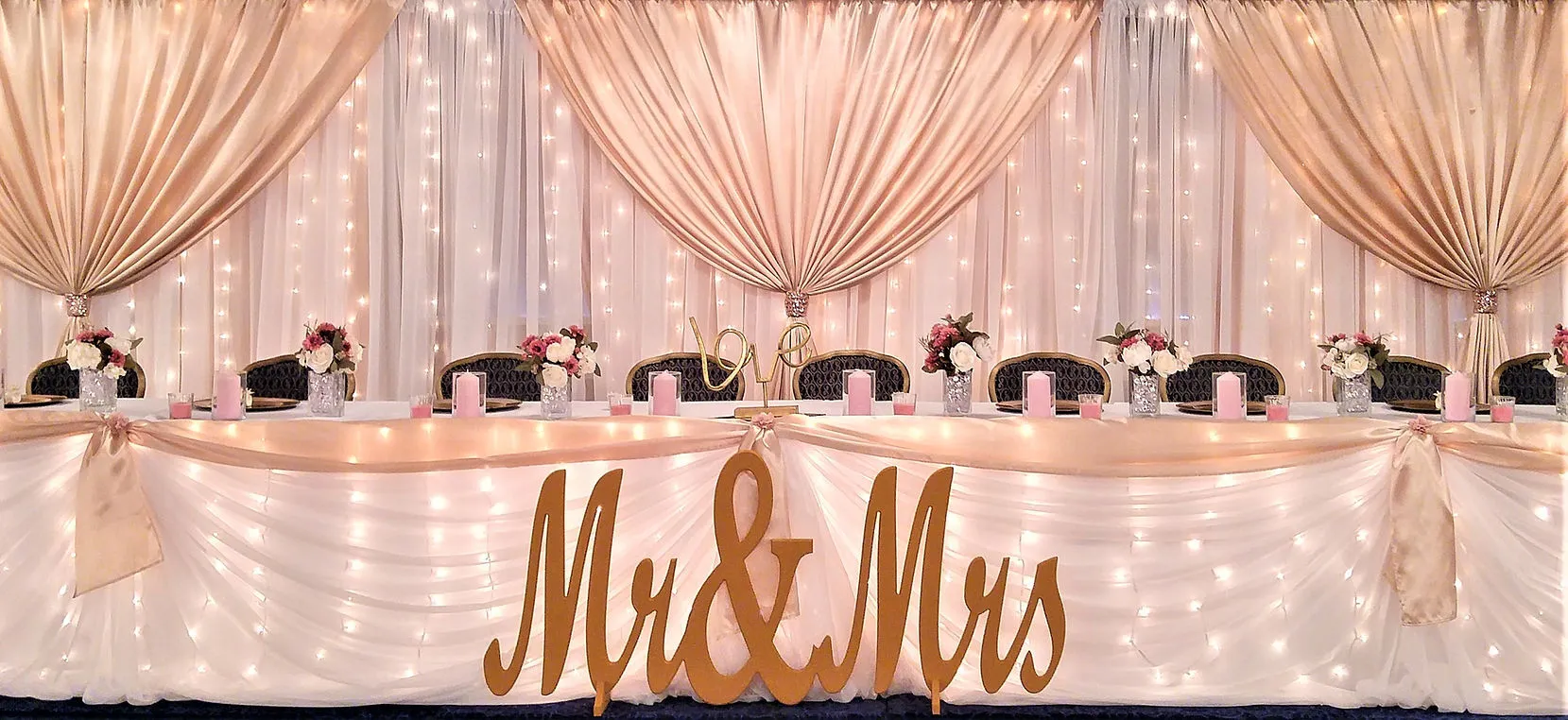 Double Fairylight Backdrop