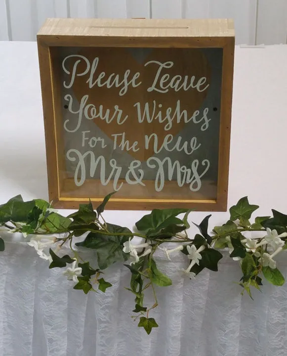 Please Leave Your Wishes Card Box