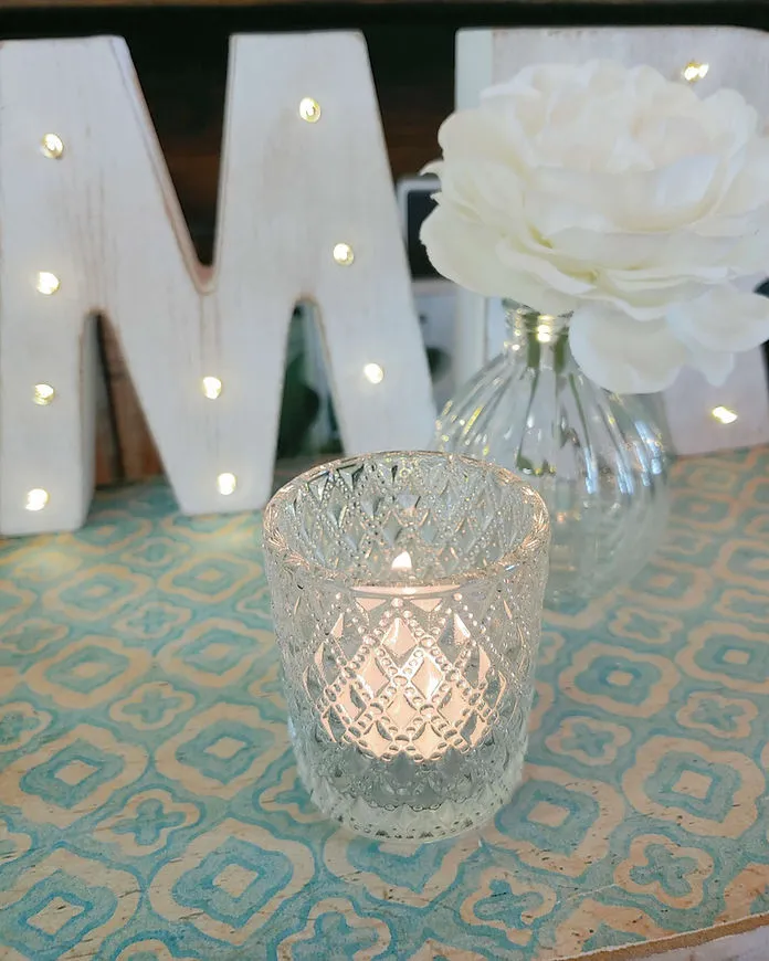 Clear Vintage Tealight Holders