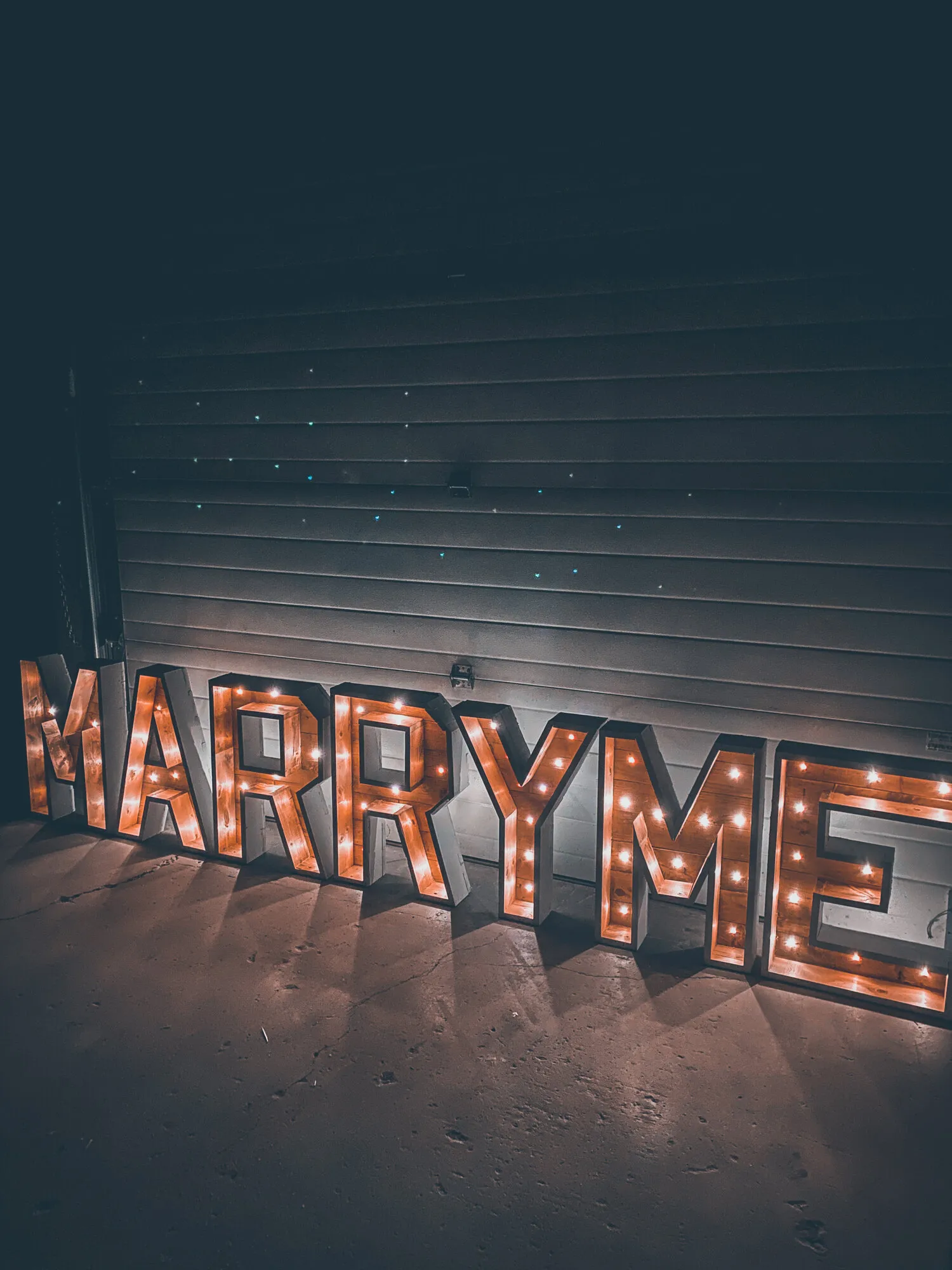 MARRY ME Light Up Letters