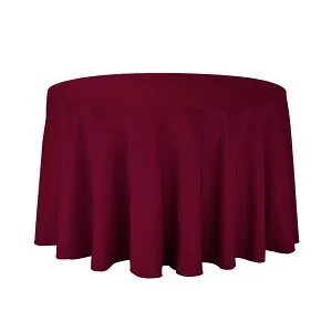 Burgundy Polyester Tablecloths
