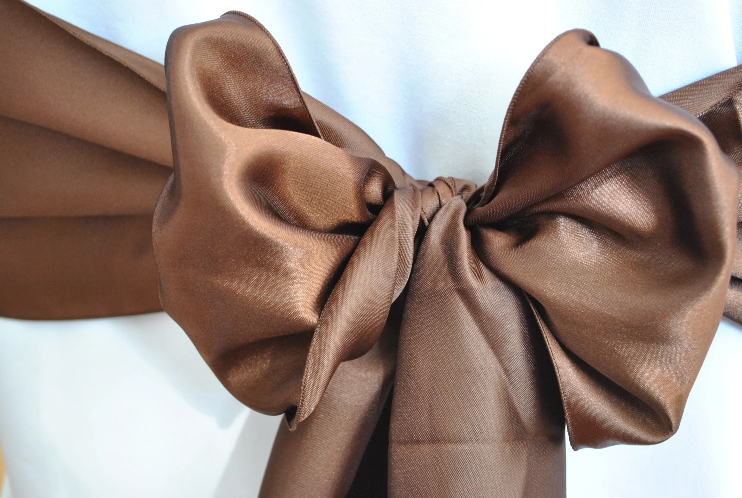 Chocolate Satin Sash