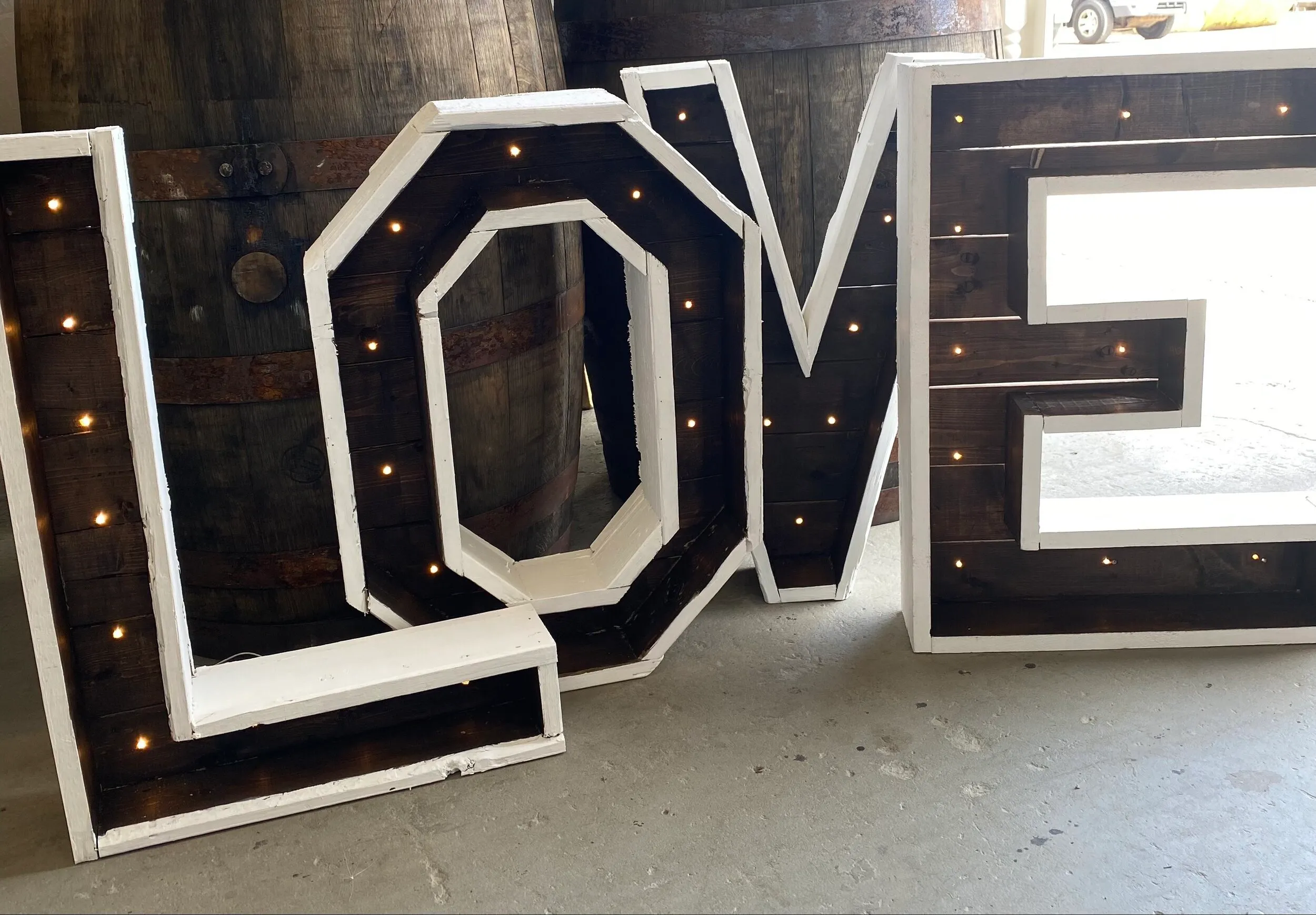 2ft LOVE Light Up Letters