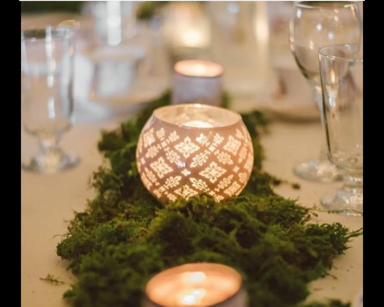 Dusty Rose Globe Tealight Holders