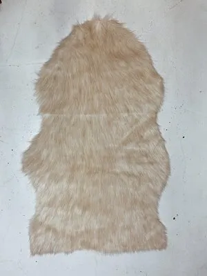 Small Off White Fur Rug