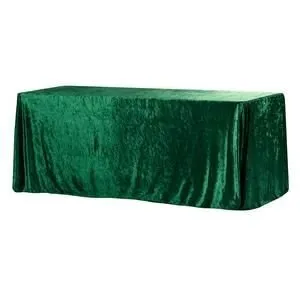 Emerald Velvet Tablecloths
