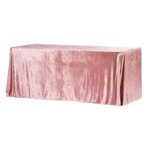 Blush Velvet Tablecloth