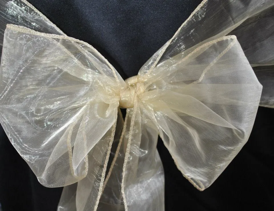 Champagne Organza Sash
