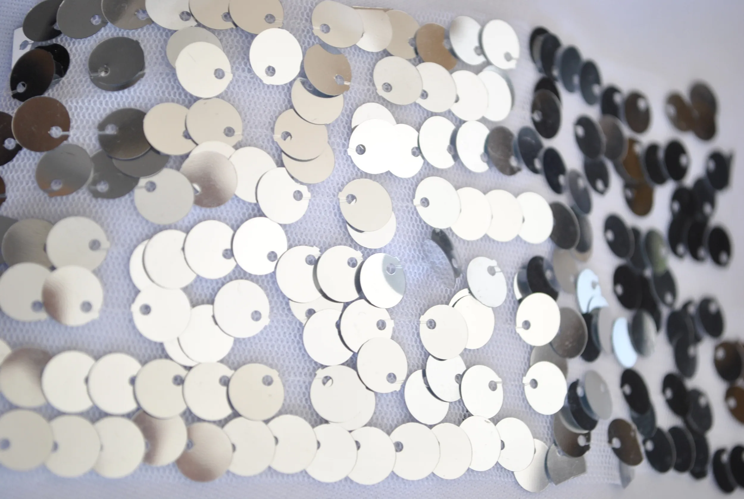 Silver Payette Sequin Runners