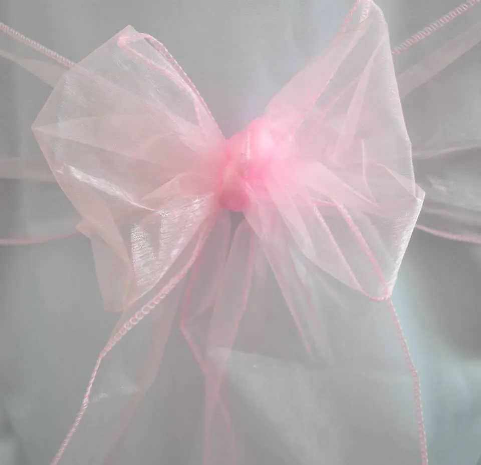 Light Pink Organza Sash