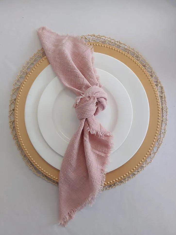 Dusty Rose Cheesecloth Napkins