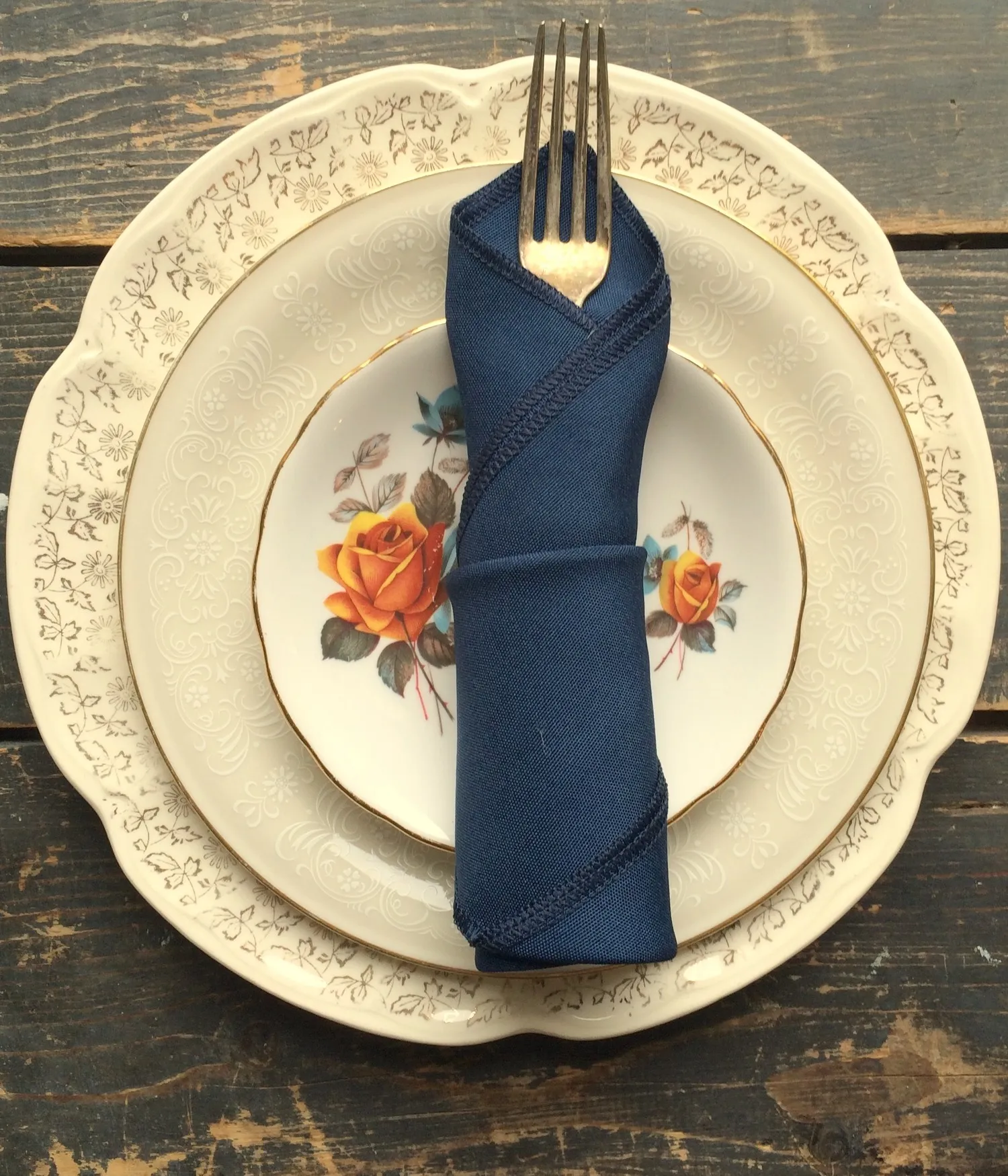 Navy Polyester Napkins