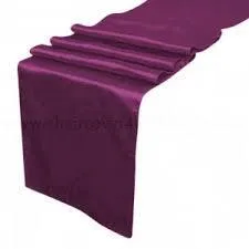 Plum Satin Runners