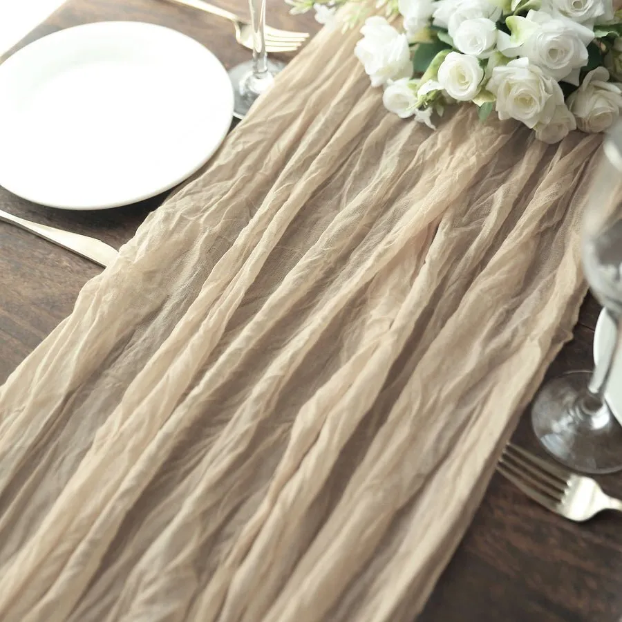 Neutral Cheesecloth Runners 