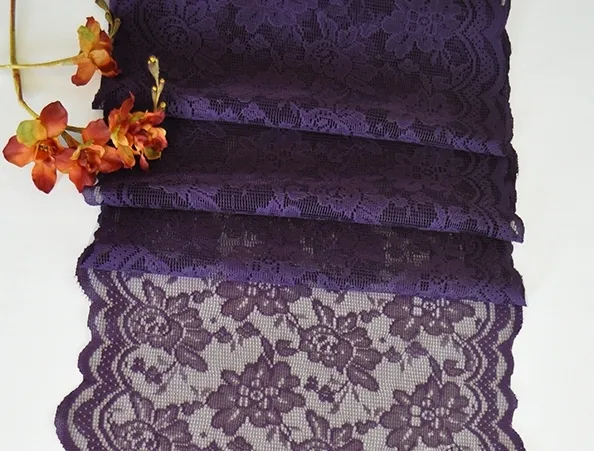 Eggplant Lace Runners