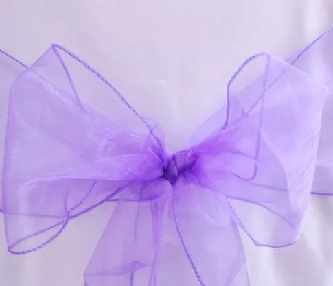 Purple Organza Sash