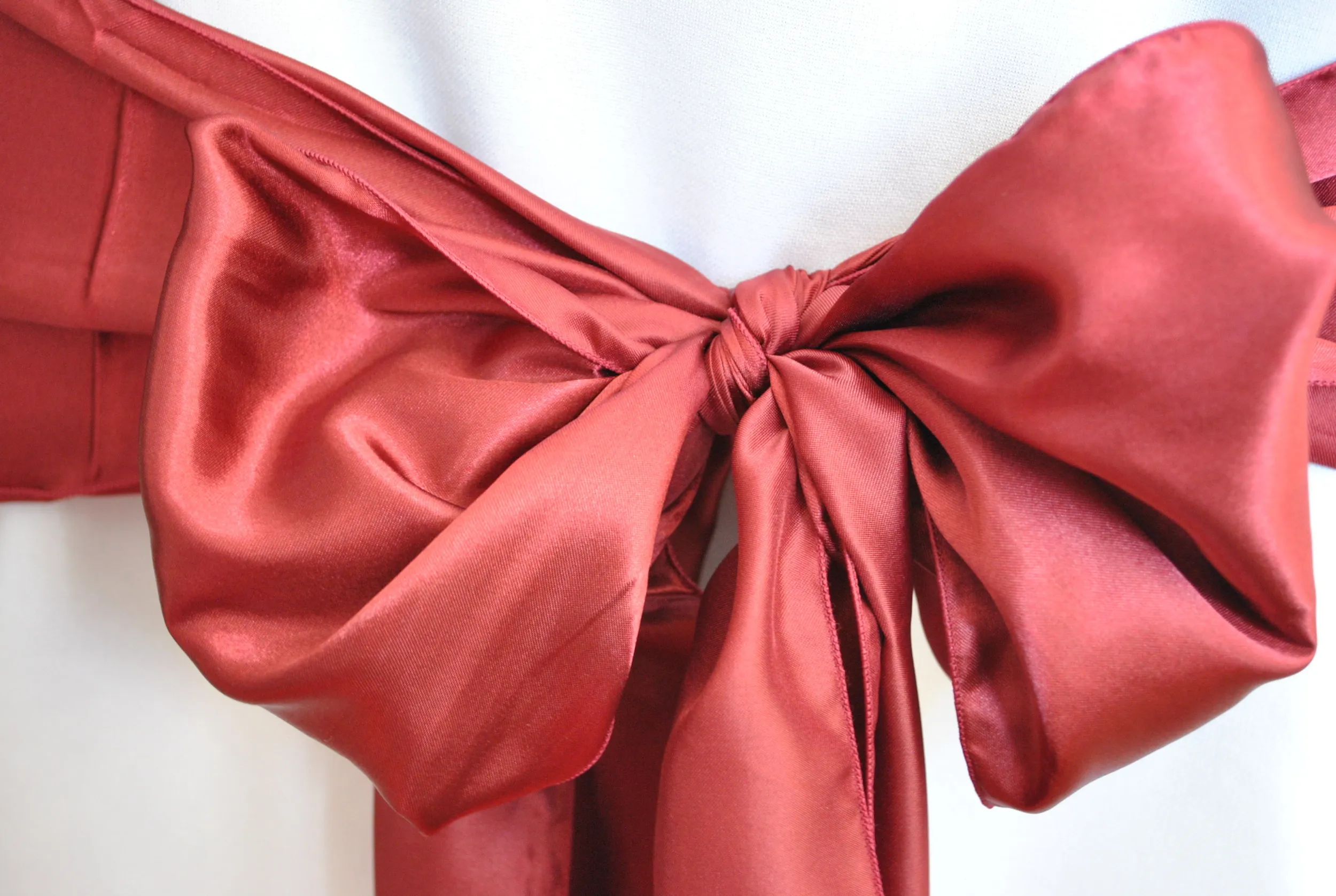 Burgundy Satin Sash