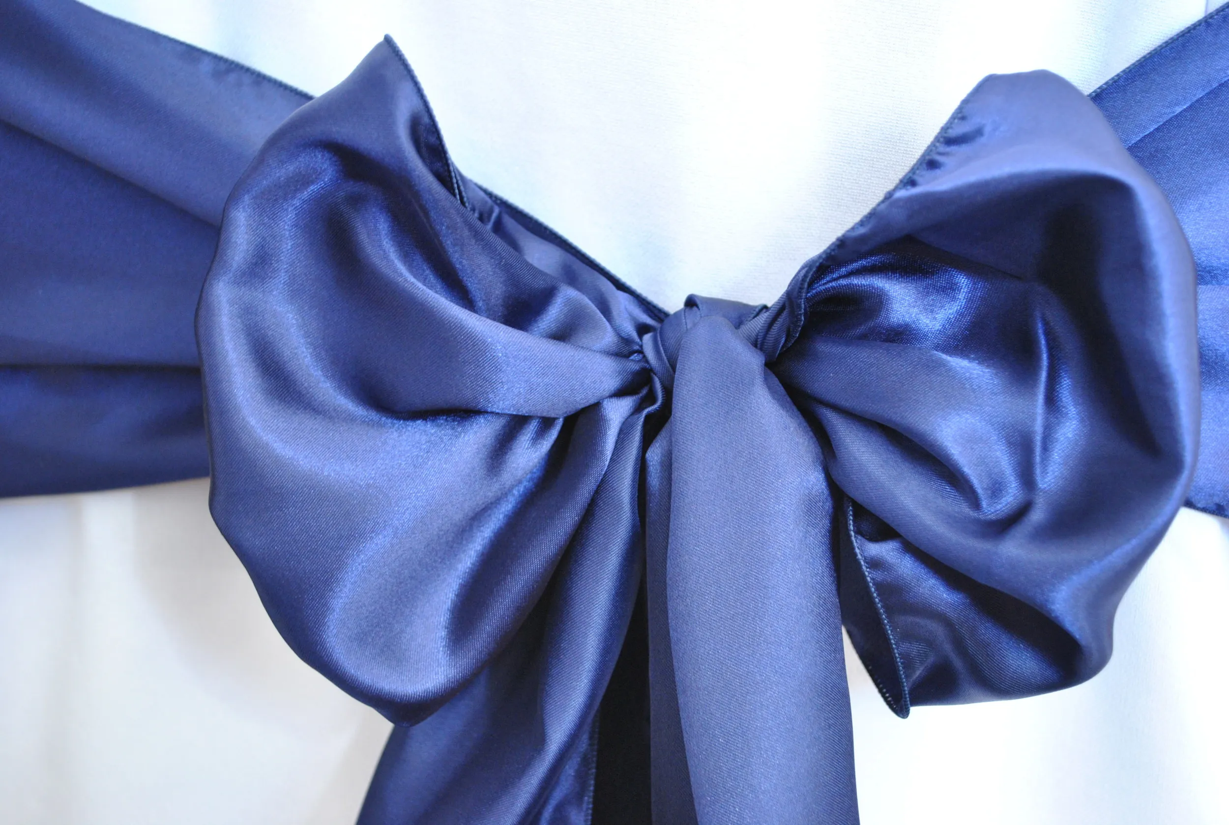 Navy Satin Sash