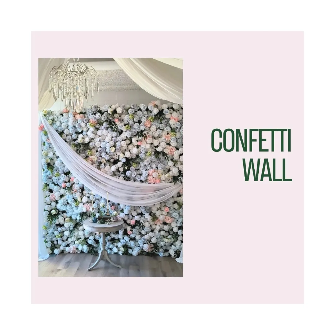 Confetti Floral Wall