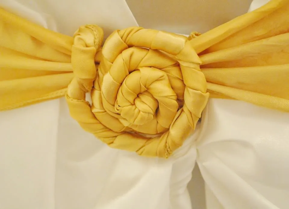 Gold Satin Sash