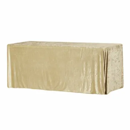 Champagne Velvet Tablecloths