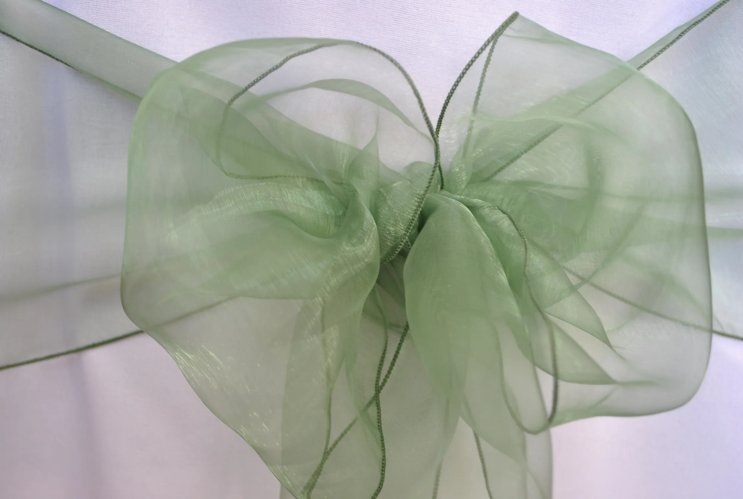 Olive Organza Sashes