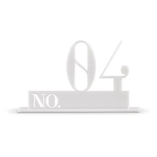 White Acrylic Table Numbers