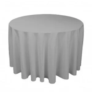 Silver Polyester Tablecloths