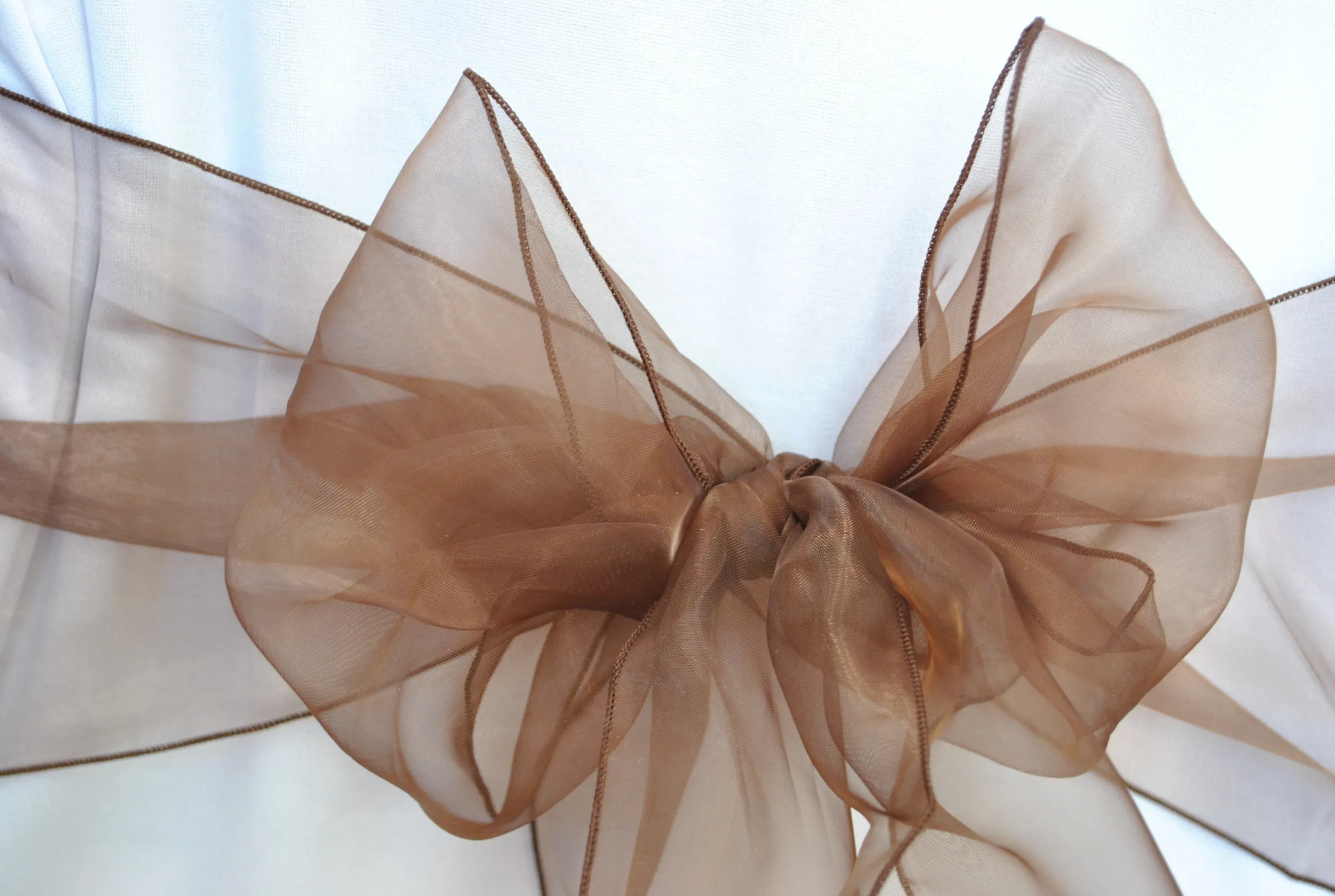 Chocolate Organza Sash