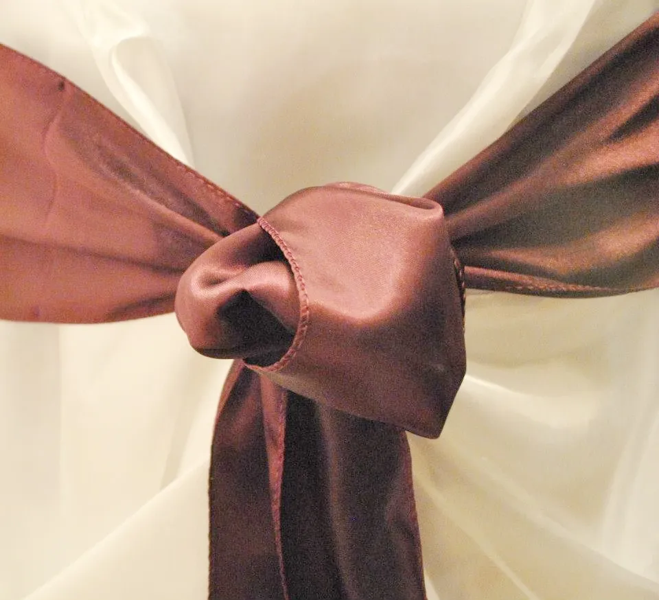 Plum Satin Sash