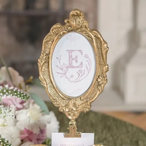 Tall Gold Oval Ornate Frame