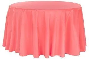 Coral Polyester Tablecloths