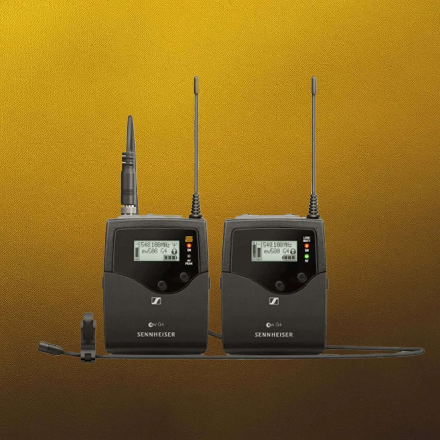 Set Sennheiser TX+RX G4 SK500 + EK500 + MKE2-gold