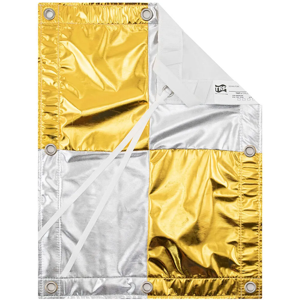 12x12 Silver / Gold Checkerboard Lamé