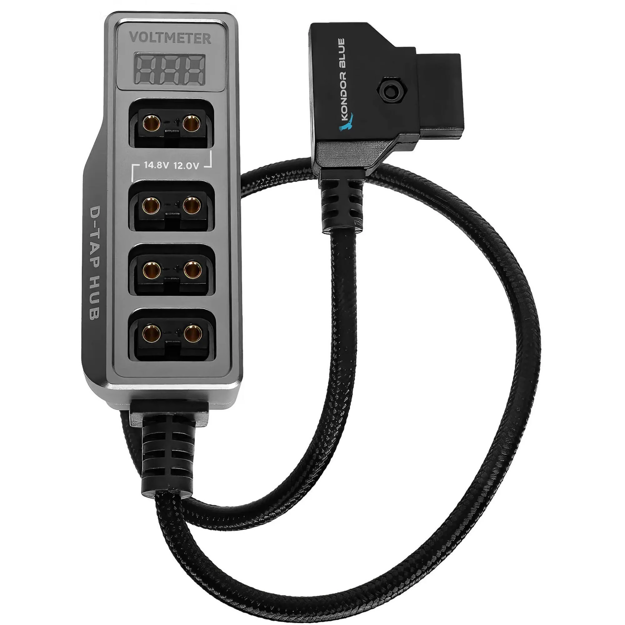 D-Tap Hub w/ Voltmeter (Kondor Blue)