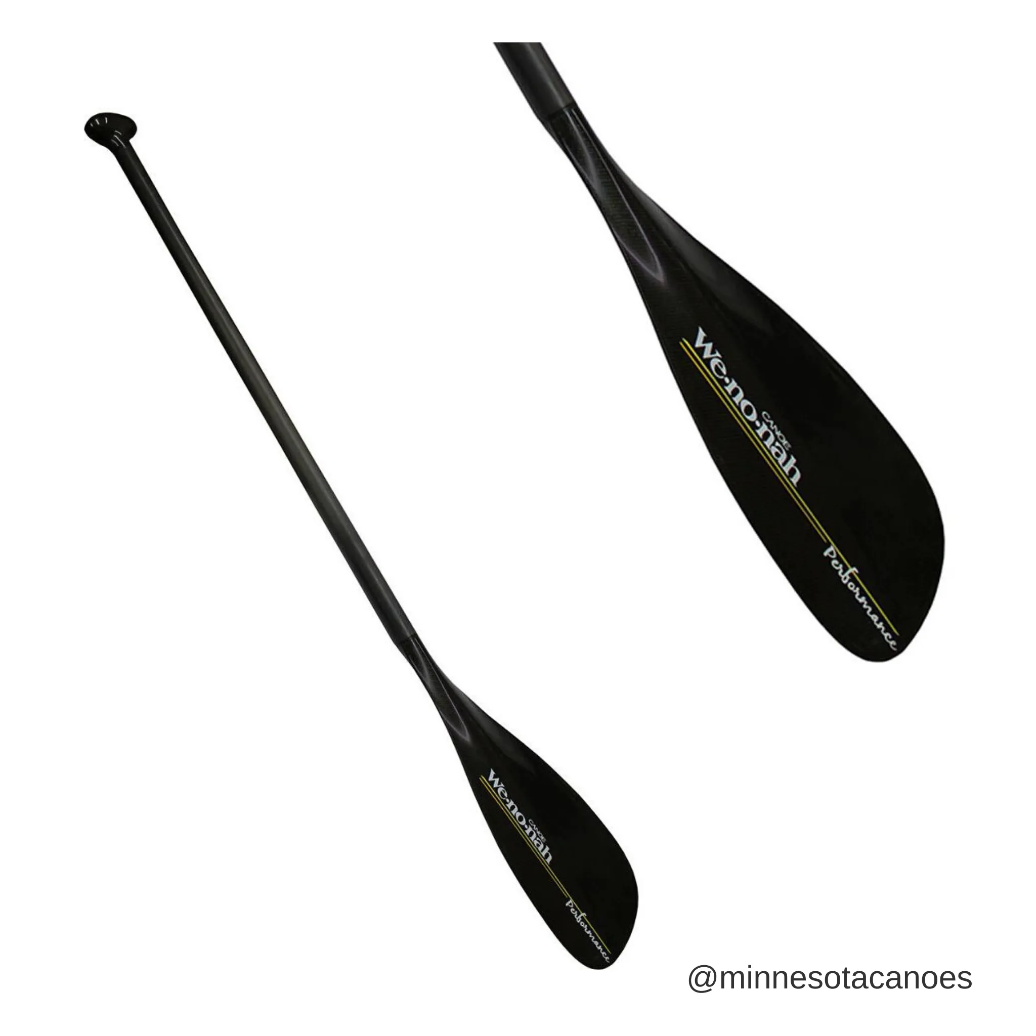 Wenonah Black Lite Elbow Carbon Canoe Paddle 53"