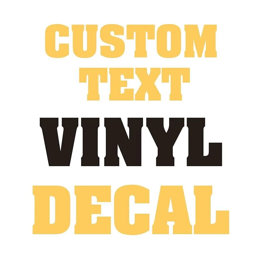 Custom Vinyl Wording