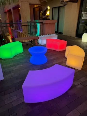 Half Moon Glow Bench