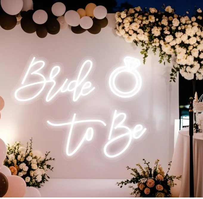 Custom Neon Sign: Bride to Be